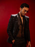 Men's Black Embellished Blazer